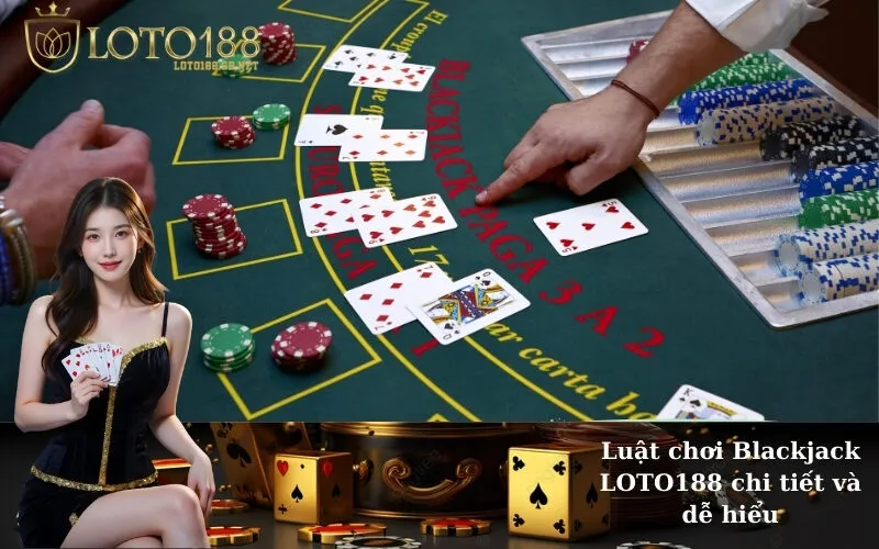 Luật chơi Blackjack LOTO188 chi tiết và dễ hiểu